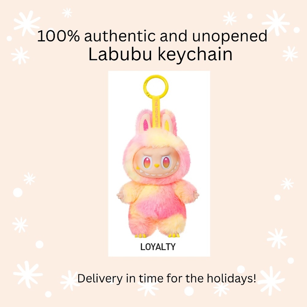 Authentic, Unopened Labubu Keychain | Plush pendants